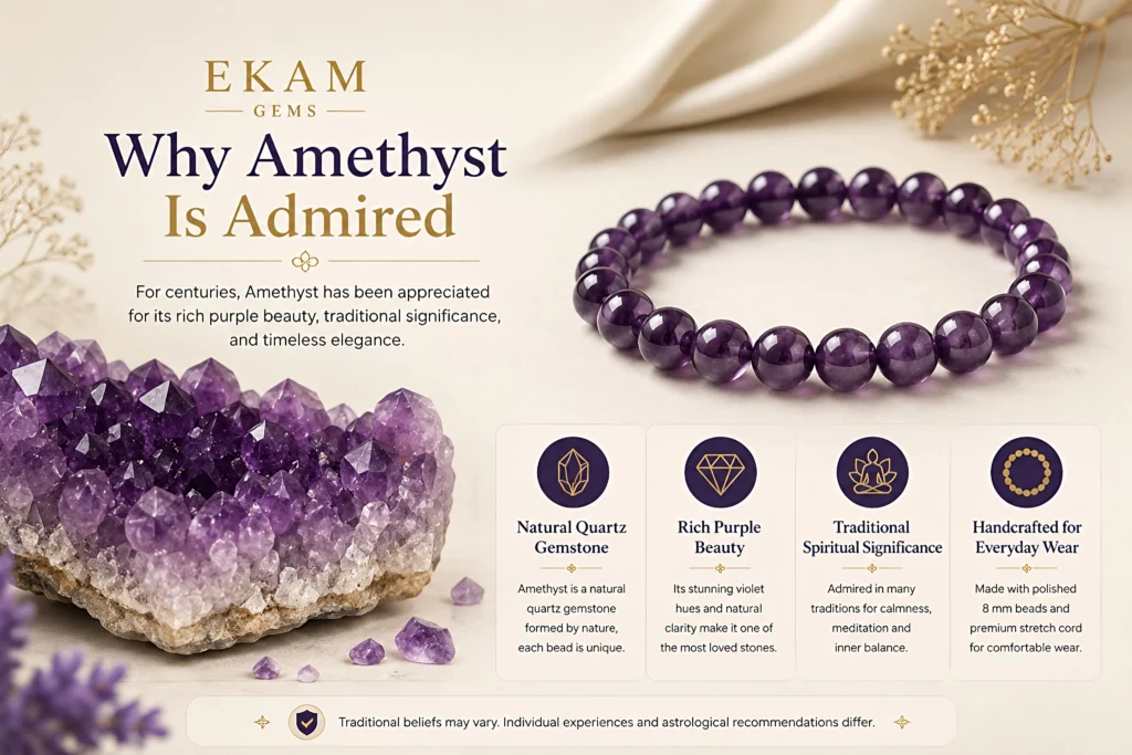 Amethyst Bracelet from Ekam Gems