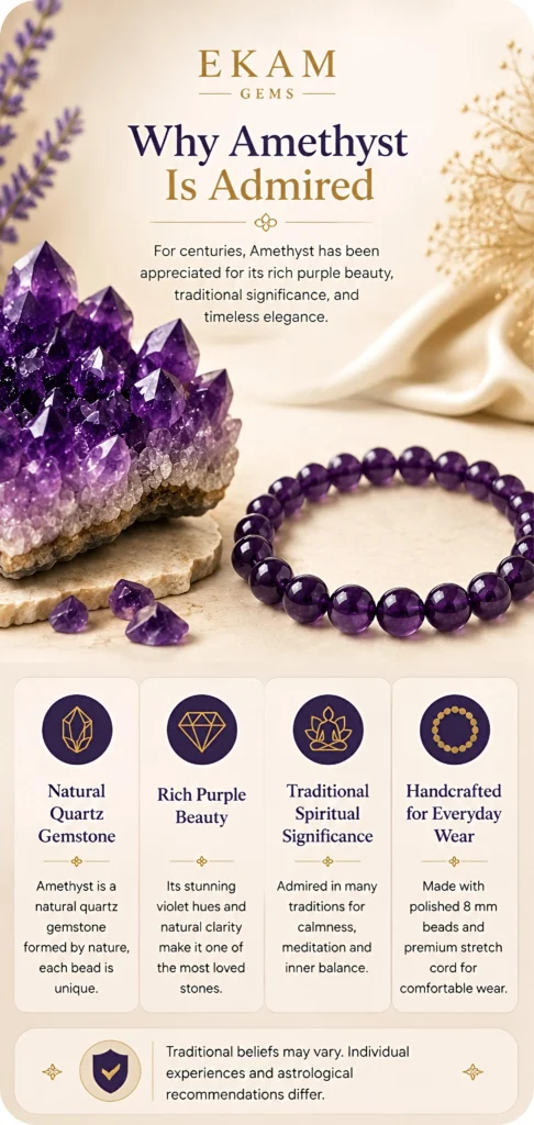 Amethyst Bracelet from Ekam Gems