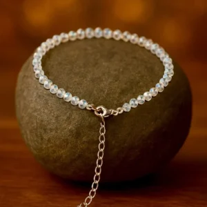 Natural Aura Quartz Anklet by Ekam Gems