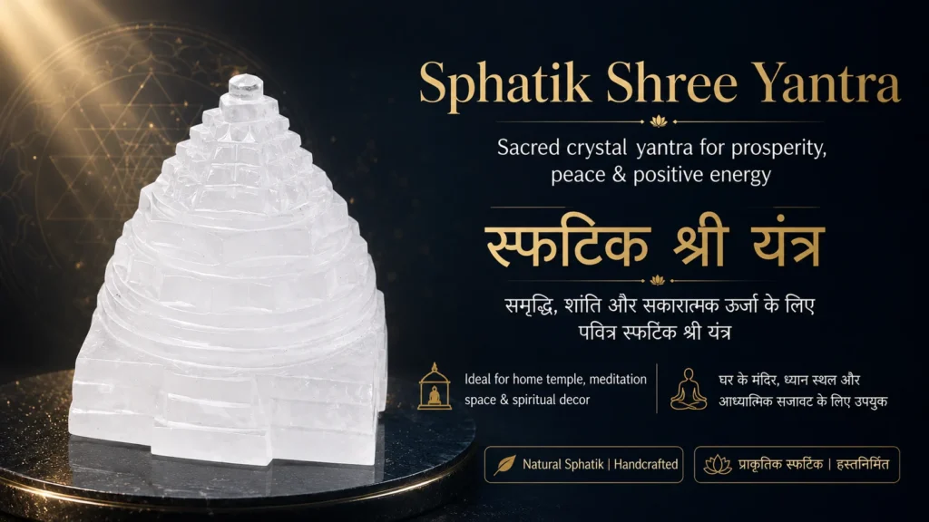Sphatik Shree yantra natural