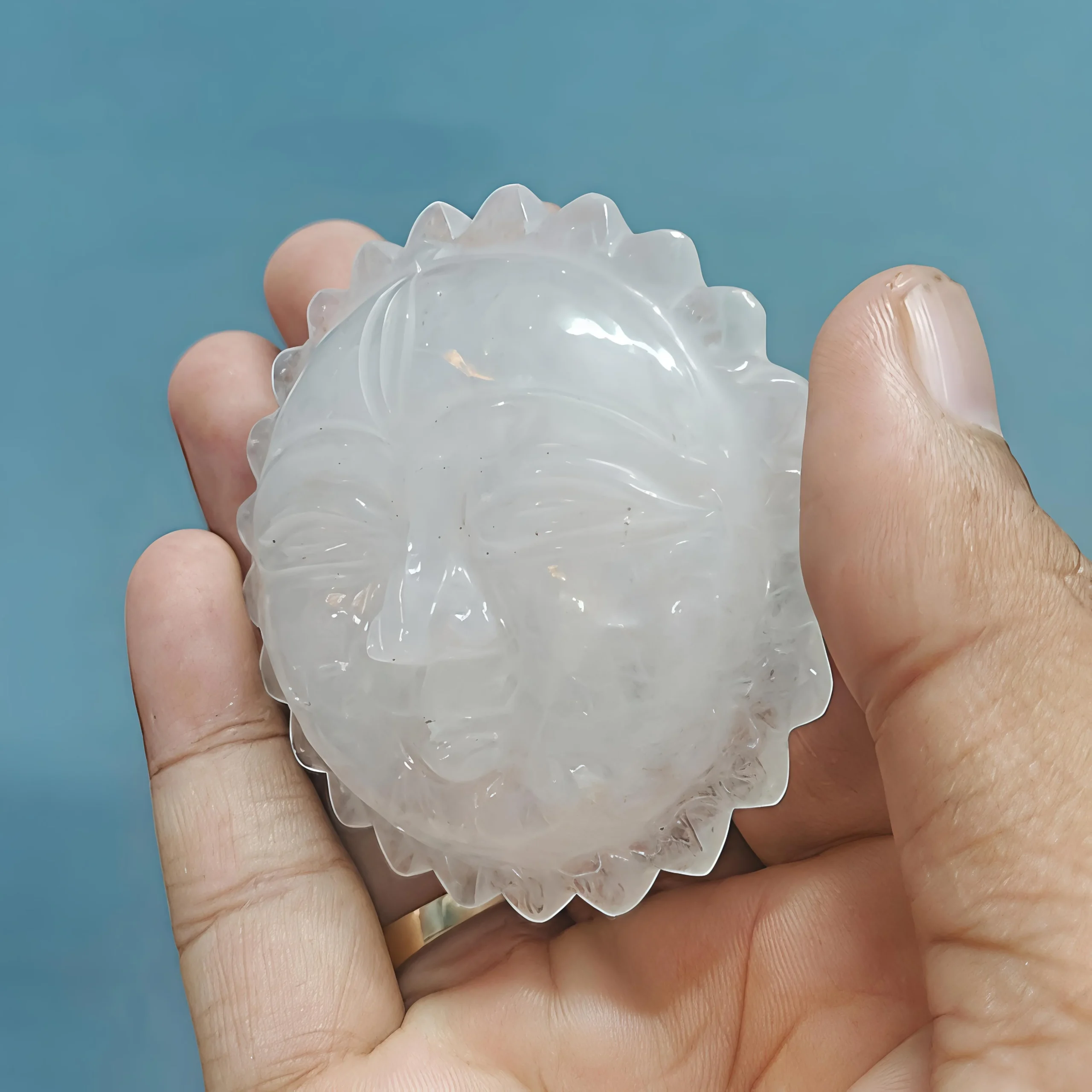 Original Sphatik Surya Dev Idol for Vastu & Positive Energy | Ekam Gems - Image 3