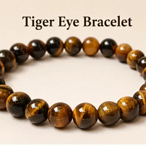 Natural Tiger Eye Bracelet 8 mm Genuine Gemstone