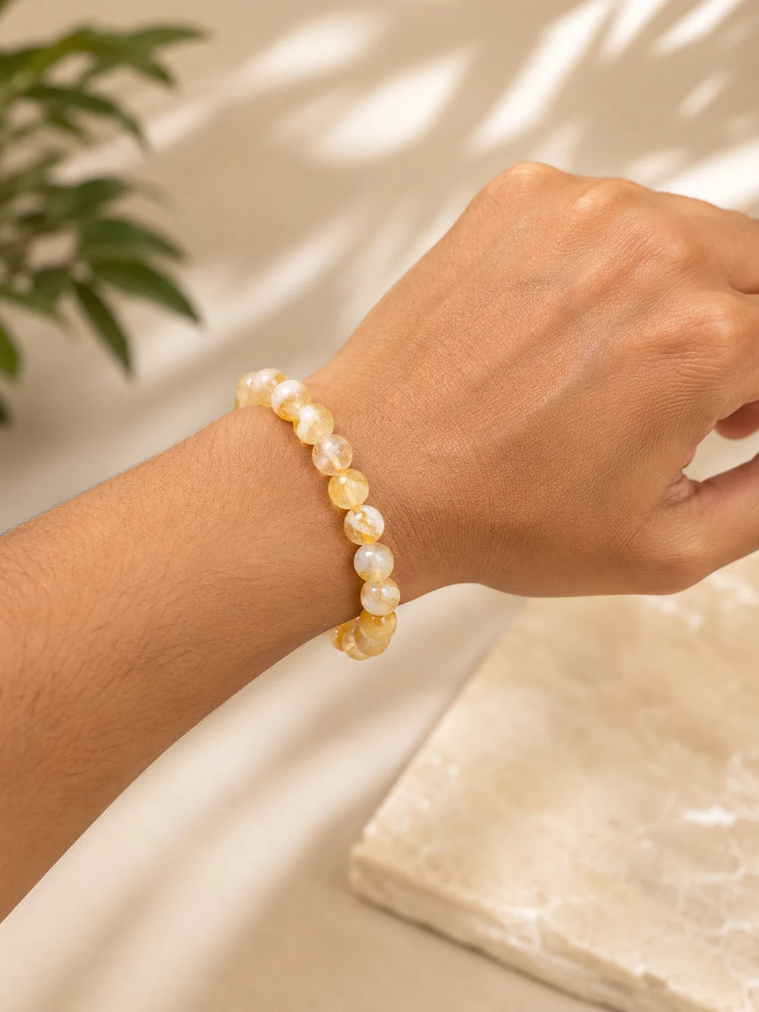 citrine blracelet