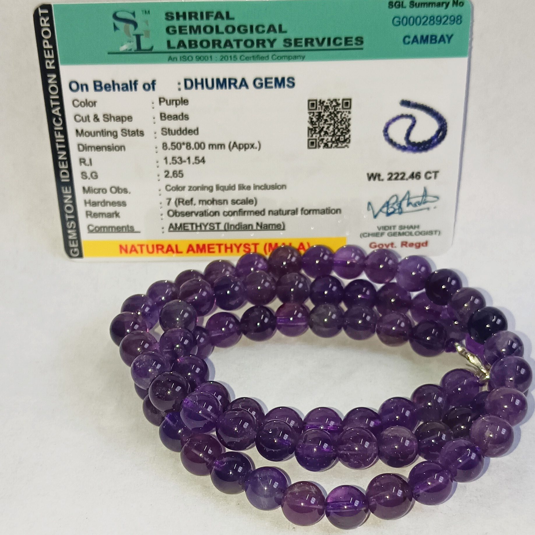 amethyst rosary