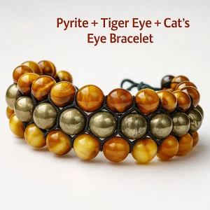 Triple Protection Pyrite Bracelet