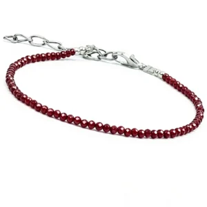 Natural Red Garnet Anklet for Women