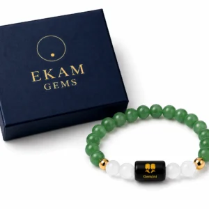 Ekam Gems Gemini Zodiac Bracelet with packing