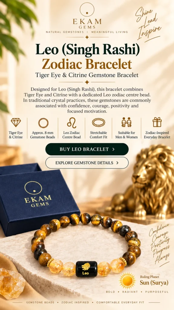 Leo Rashi Bracelet - ekam gems