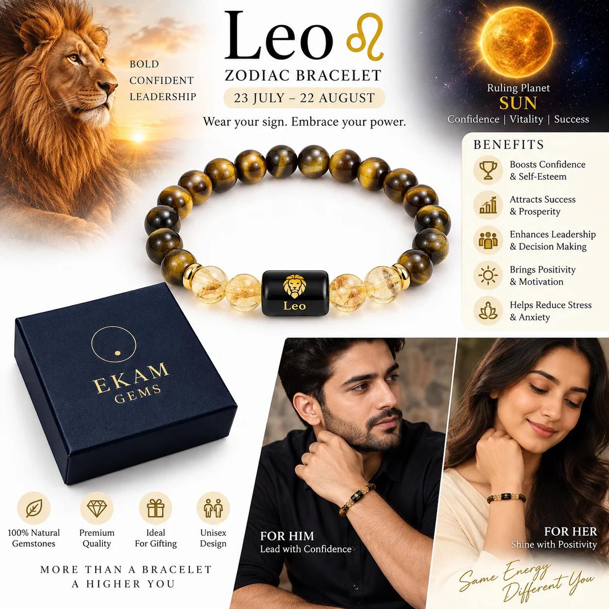 Leo Rashi Bracelet - how to wear2