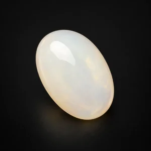 Natural white opal 6.93 ct IIGJ gemmological report with dimensions