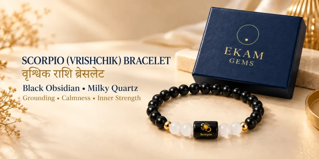 scorpio bracelet gemstone from Ekam Gems